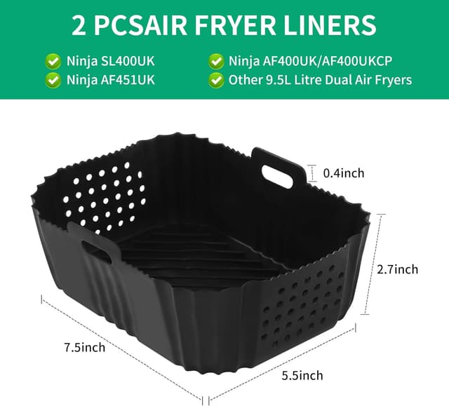 Detalle de ZHYLUO – 2 moules en silicone pour Ninja Double Stack SL400EU (SL400UK/AF400EU, etc.)