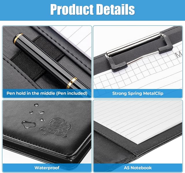 Detalle 2 de Agoer A5 Schreibmappe mit Magnetverschluss