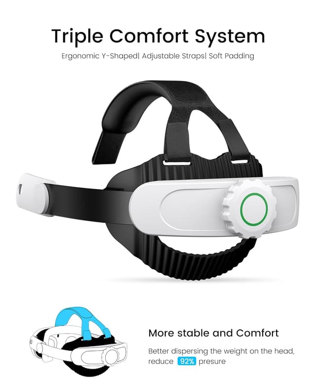 Detalle 1 de MV1001 Battery Head Strap for Quest 2/3