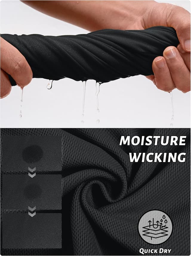 Detalle de TACVASEN Men’s Quick-Dry Short Sleeve Performance Polo (Pique Golf/Work Shirt)