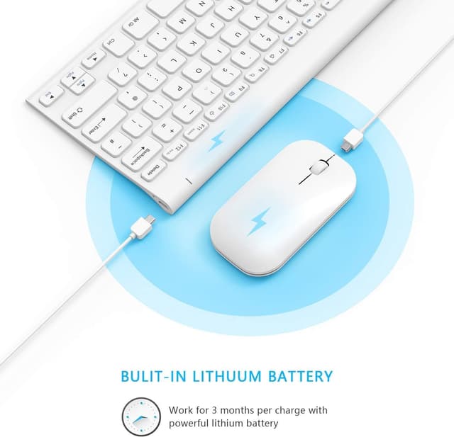 Detalle de Seenda WGJP-031 wireless keyboard, compact combo