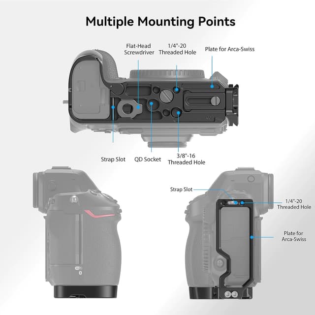 Thumbnail 6 de SmallRig Z8 L-Bracket für Nikon Z 8 (3942) – Schnellwechsel für Arca, Wechsel horizontal/vertikal