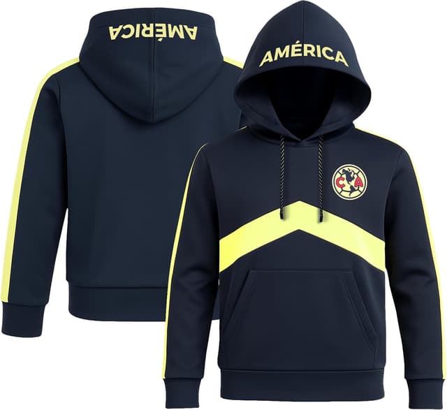 Detalle 2 de Icon Sports Official Club América Soccer Pullover Hoodie (Unisex Adult)