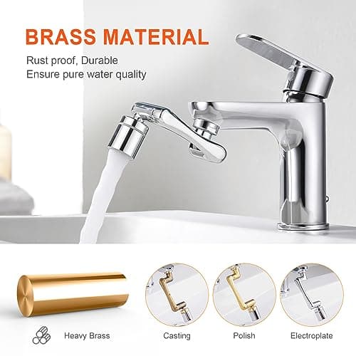 Thumbnail 4 de Ibergrif M91006 Aireador giratorio 1440° para grifo, 3 roscas 🎛