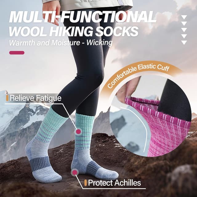 Detalle de MOSEY KOSY Wool Walking Socks 5 Pairs