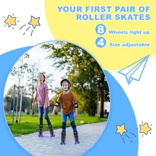 Thumbnail 5 de DUZSKJ Pattini regolabili per bambini con ruote illuminate 🛼