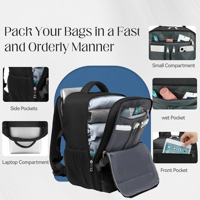 Thumbnail 5 de Xkdoai Ryanair 40x30x20 24L underseat backpack