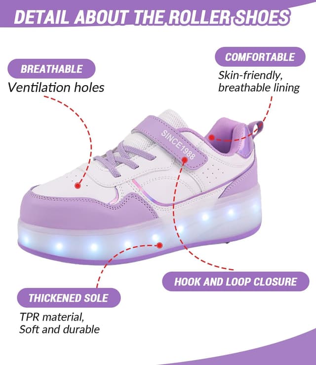 Detalle de Fansu Scarpe con rotelle LED 4