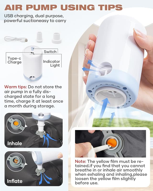 Detalle de SZLX Vacuum Compression Backpack Travel Bag with Pump — cabin fit for Ryanair and other airlines