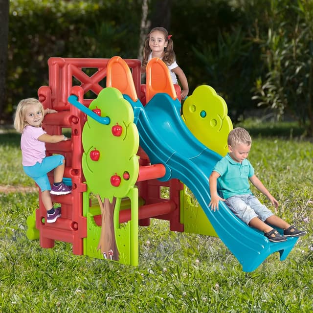 Thumbnail 4 de FEBER - Wood House 🌳, Tobogán y Mesa Arenero para Niños