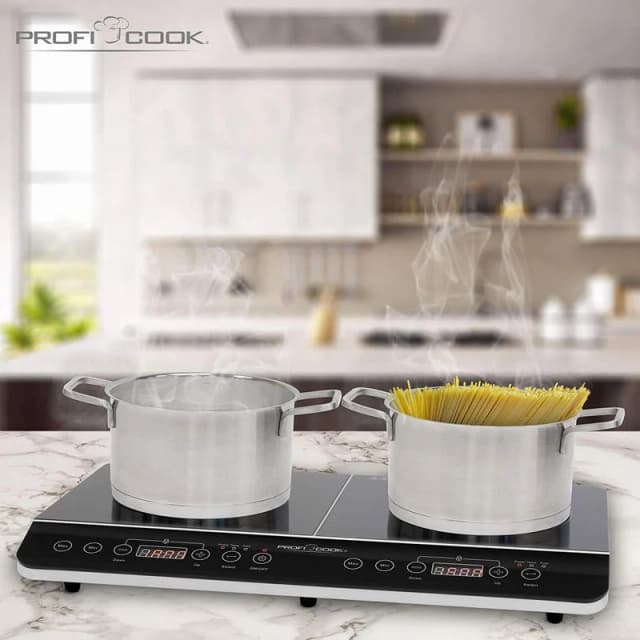 Detalle 2 de proficook DKI 1067 placa inducción 3500W