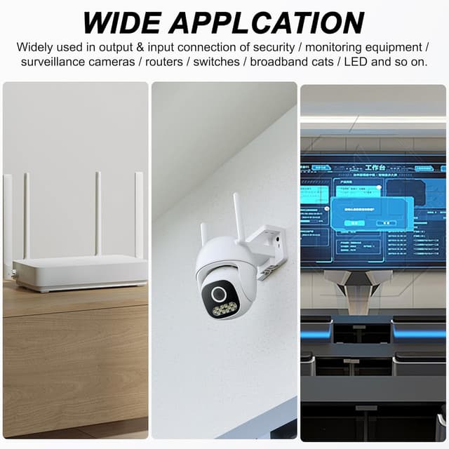 Detalle 2 de MEIRIYFA BNC Balun Adapter 10er Set für CCTV