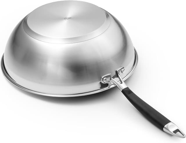 Detalle 2 de Amazon Basics Ceramic Non-Stick Wok Pan 28cm