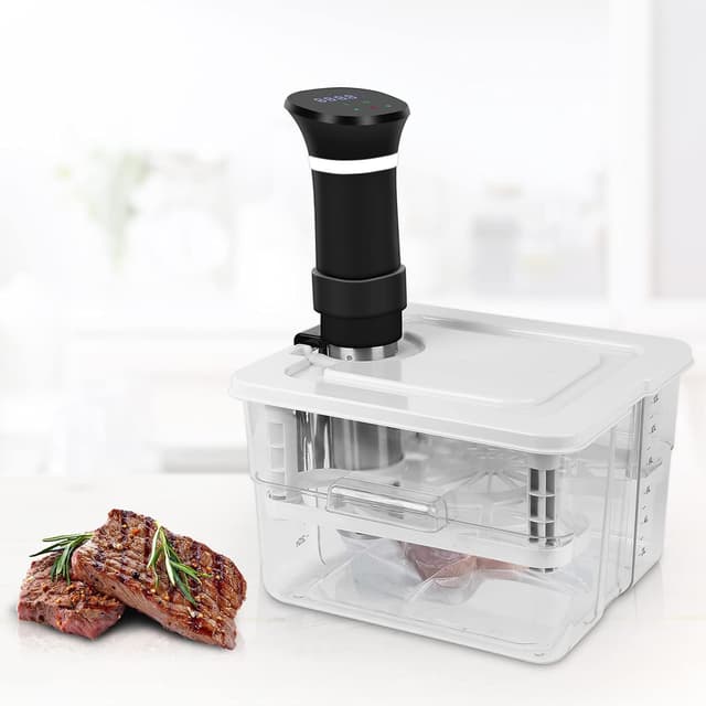 Detalle de Set contenitore sous vide 12L con coperchio e griglia 7 in 1 compatibile per roner professionale