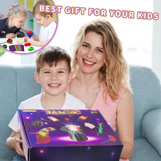 Thumbnail 6 de Mekkyes Juego de Magia para Niños 🎩 con 80+ Trucos y Varita