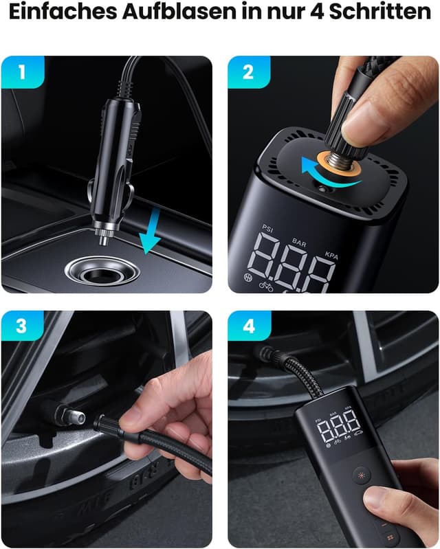 Thumbnail 3 de UGREEN Luftpumpe Kompressor 150 PSI