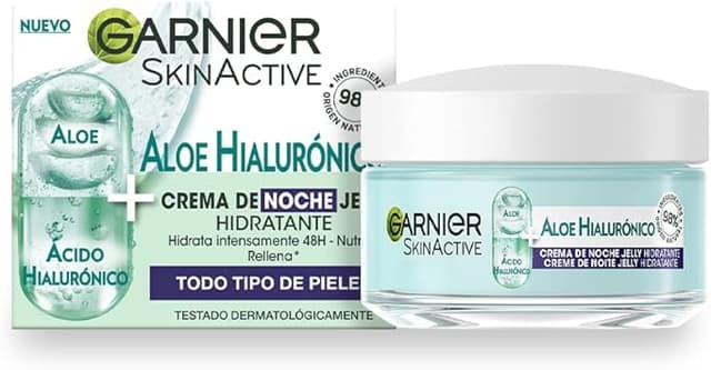 Imagen de Garnier SkinActive Crema de Noche Ácido Hialurónico & Aloe 🌙 en OfertitasTOP