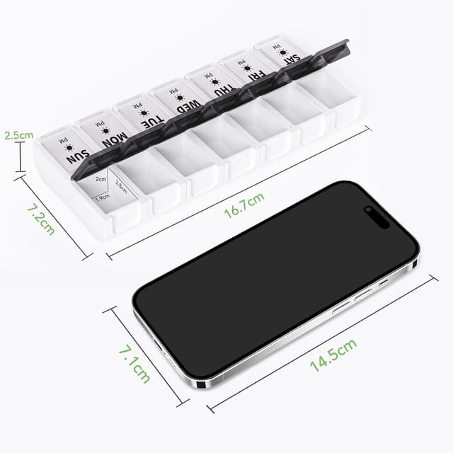 Detalle 2 de Opret Weekly Pill Organiser 14 compartments 💊