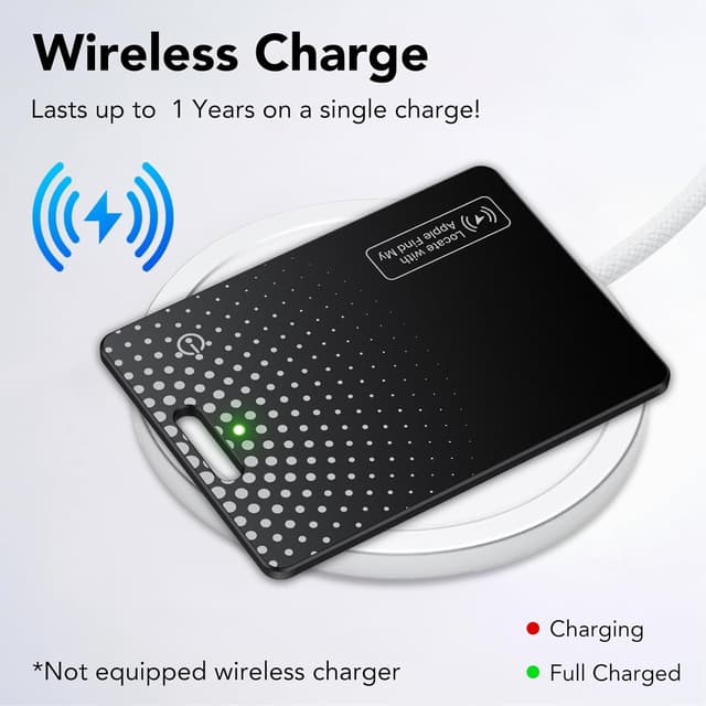 Thumbnail 6 de TIMU Air Slim Smart Finder Tag — traqueur Bluetooth ultra-fin pour portefeuille (Apple Find My, iOS uniquement)