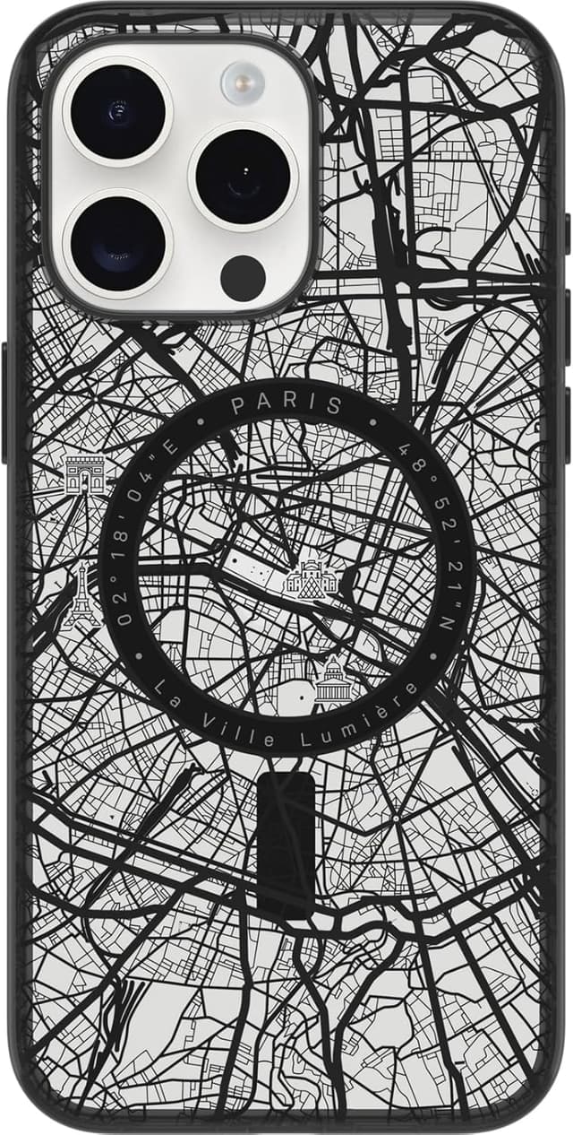 Detalle 2 de OtterBox Clear Case con MagSafe per iPhone 15 Pro Max: ultra sottile e protettiva