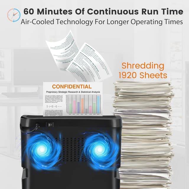 Thumbnail 6 de VidaTeco Mirco-Cut 18‑sheet shredder P‑4 🗑