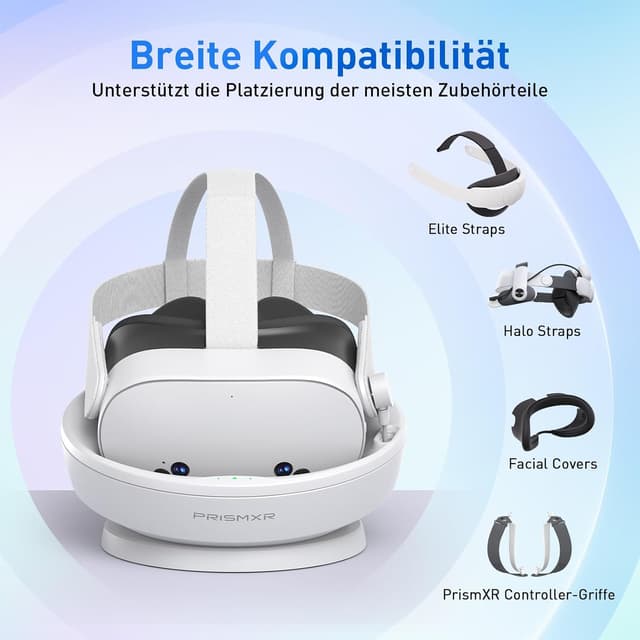 Detalle de PRISMXR Carina D1S Lite Ladestation für VR-Headset (magnetisches Laden, kompatibel mit Quest 3S)