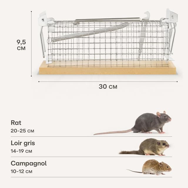 Thumbnail 4 de Praknu Cage piège à rat vivant 30 cm