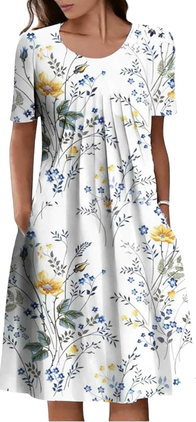 Thumbnail 6 de LOVESHOOT Womens Summer Midi Dress (2026) Casual A-Line with Pockets