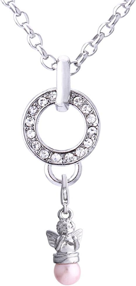 Detalle de Morella collana in acciaio inox da 70 cm con ciondolo Angelo Custode