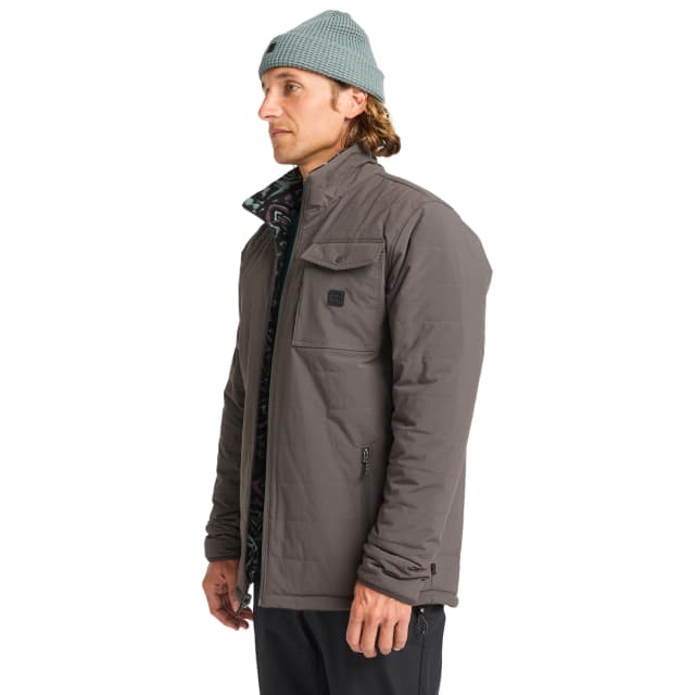 Detalle de Billabong Unwind Revo 10K: chaqueta de hombre acolchada reversible con membrana 10K/10K