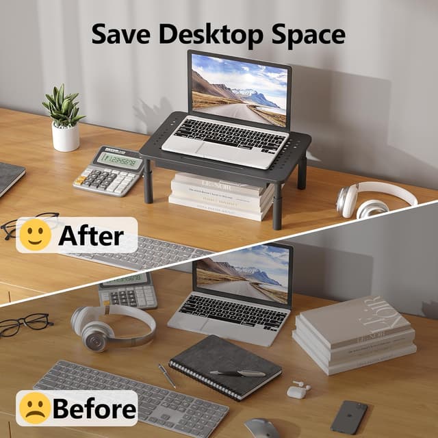 Thumbnail 2 de BONTEC Monitor Stand with Drawer