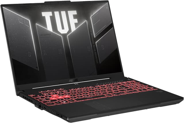 Detalle de ASUS TUF Gaming A16-TUF607PV-QT023W (16 pouces QHD+ 165 Hz) – Ryzen 9 7845HX, RTX 4060 140 W, DDR5 16 Go, SSD 1 To NVMe