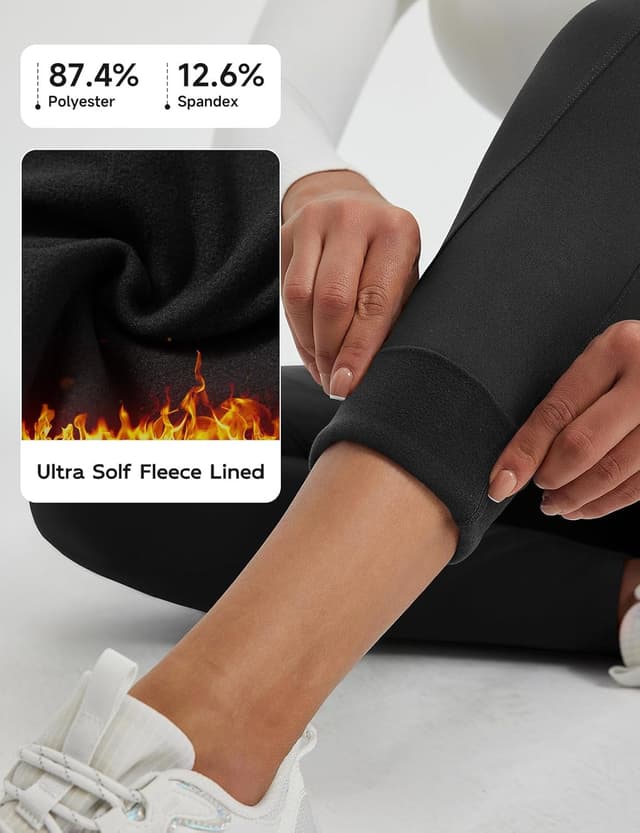 Detalle de baleaf Thermal Fleece Lined Leggings