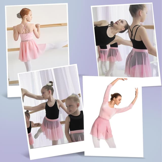 Thumbnail 3 de Yolev Falda de Ballet Envolvente de Gasa para Mujer