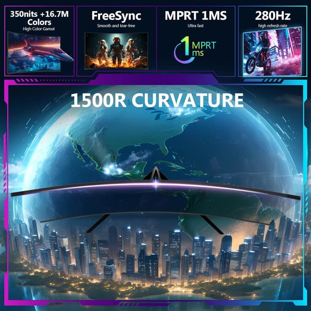 Detalle de Z-Edge UG27P 27 Zoll Curved 280Hz Gaming Monitor