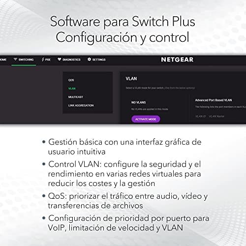 Thumbnail 2 de NETGEAR GS308EP Switch Ethernet 8 Puertos PoE+ 62 W 🖧