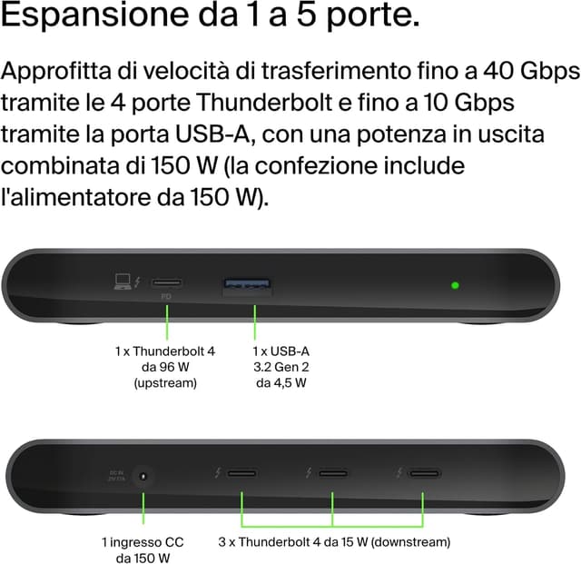 Thumbnail 1 de Belkin Connect Dock Thunderbolt 4 5 porte