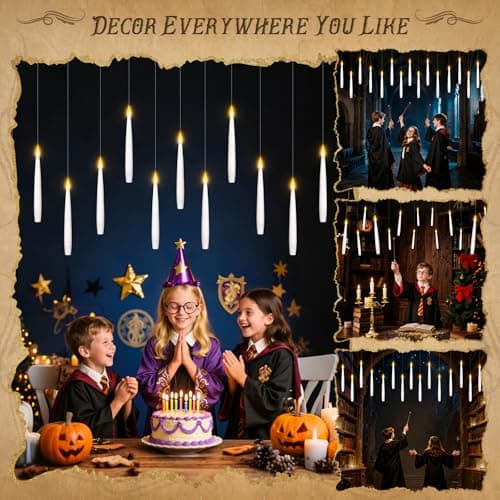 Thumbnail 5 de Lot de 12 bougies LED flottantes avec télécommande ⚡