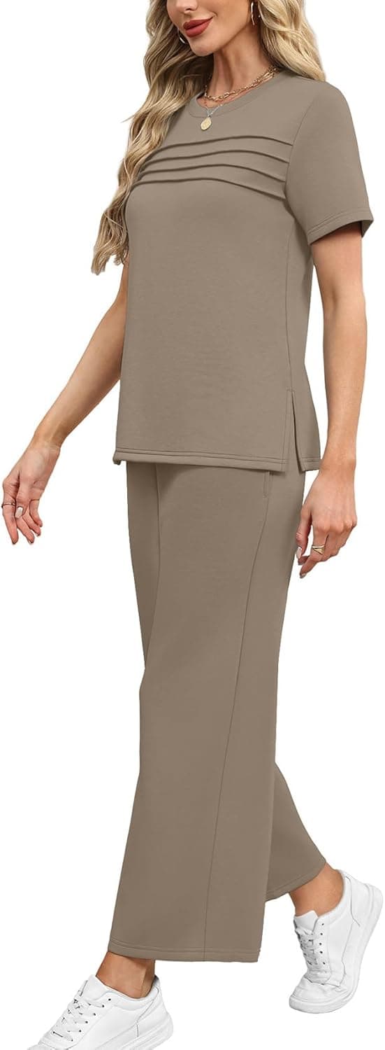 Thumbnail 3 de WIHOLL Two Piece Sets Wide Leg Pants S-3XL
