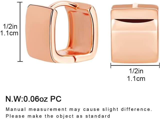 Thumbnail 5 de LILIE&WHITE Orecchini in Oro Rosa Quadrato