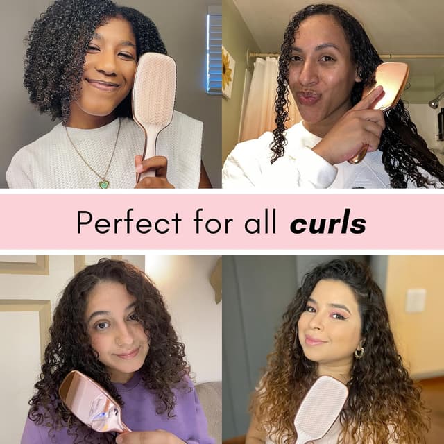 Thumbnail 6 de Lily England Detangling & Styling Brush (Rose Gold) for 2c to 4c Curly Hair