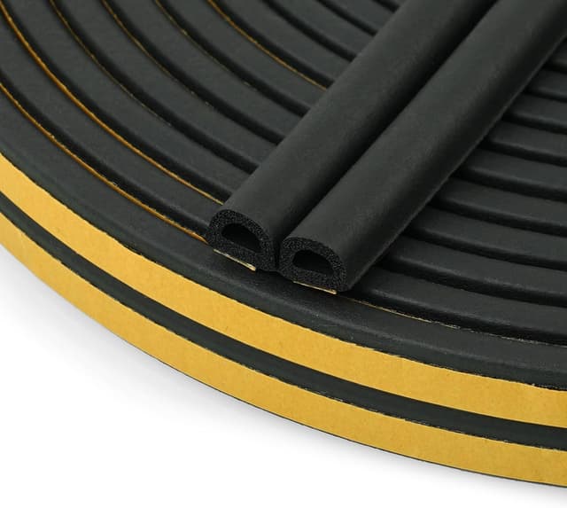 Detalle de Flintronic Cinta Selladora Espuma 36 m 9x6 mm Negro