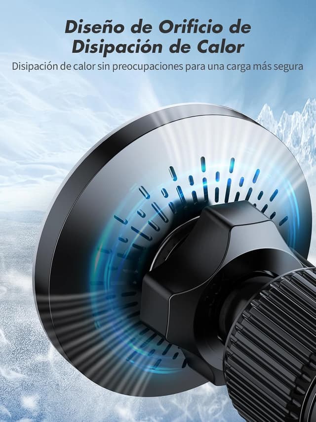 Thumbnail 4 de Rolgno Cargador Inalámbrico Coche magnético 7.5W