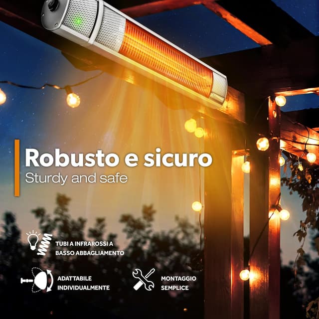 Thumbnail 2 de TRESKO Stufa a Infrarossi 2000W per esterni