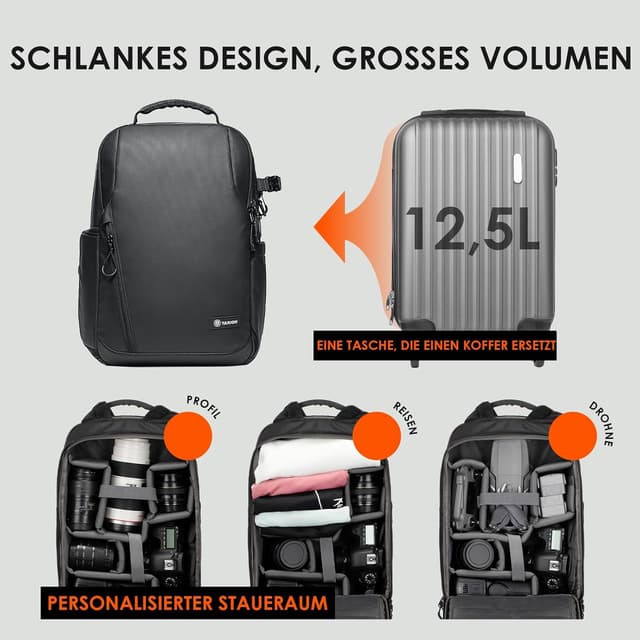 Detalle 2 de TARION Kamerarucksack 14 Zoll