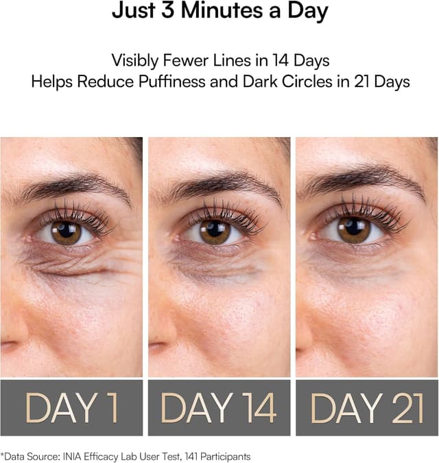 Detalle 2 de INIA Eye Massager with Red Light Therapy for Under-Eye