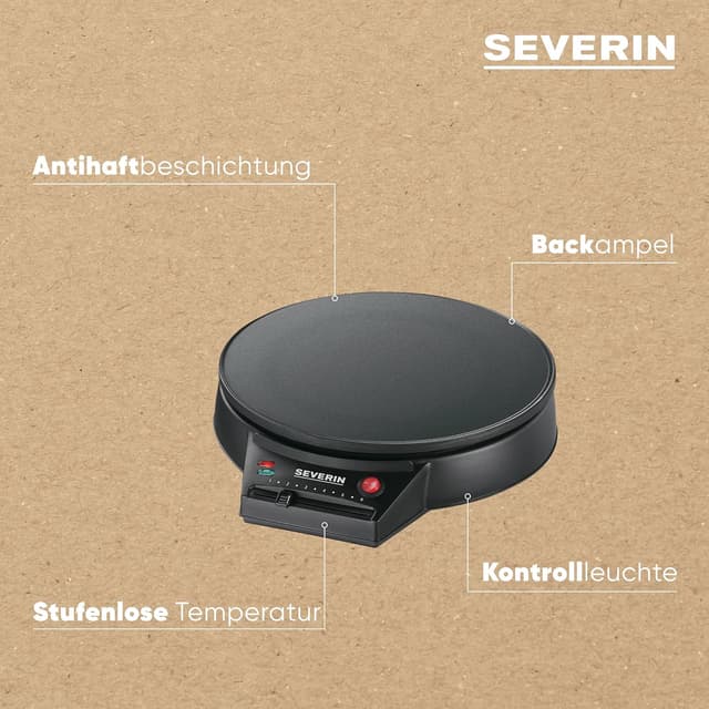 Thumbnail 3 de SEVERIN CM 2198 Crêpes Maker 30 cm 🥞