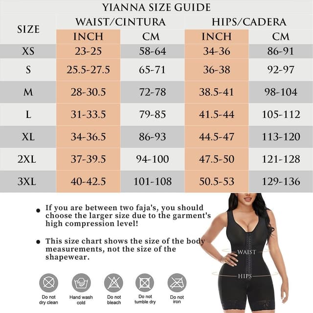 Thumbnail 2 de YIANNA Body Shaper Bauchweg Shapewear stark formend