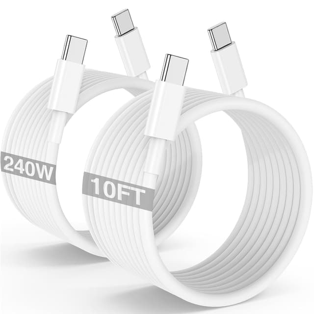 Detalle de COONCXEN 240W USB-C Fast Charge Cable 10ft
