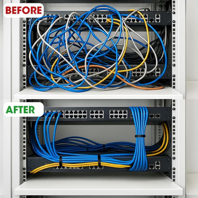 Thumbnail 5 de SUPERFA Kabelbinder-Set 500 Stück, schwarz – selbstsichernd 300 mm x 4,8 mm für Kabelmanagement